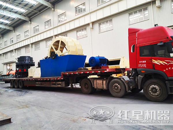 裝車發(fā)往湖北黃岡的洗砂機(jī) 裝車發(fā)往湖北黃岡的洗砂機(jī)