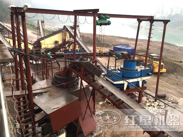 制砂生產線作業現場 制砂生產線作業現場