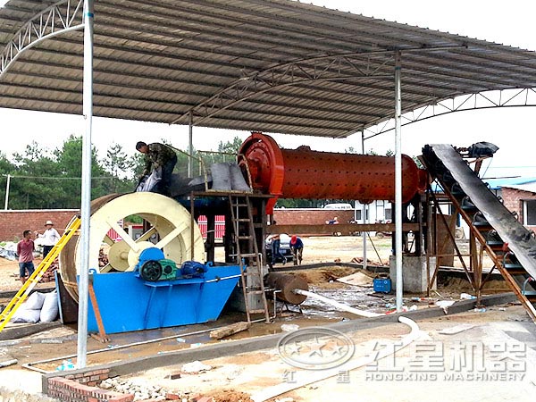 小型球磨機作業現場 小型球磨機作業現場