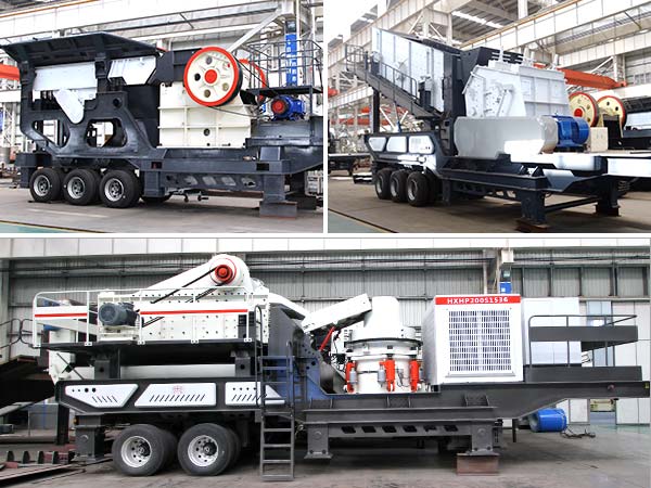 不同配置的移動碎石機 不同配置的移動碎石機