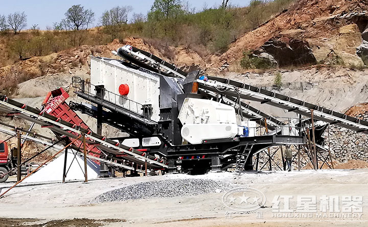 車載流動制砂機生產現場 車載流動制砂機生產現場