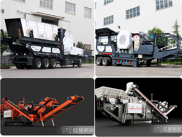 不同類型、配置的車載碎石機械 不同類型、配置的車載碎石機械