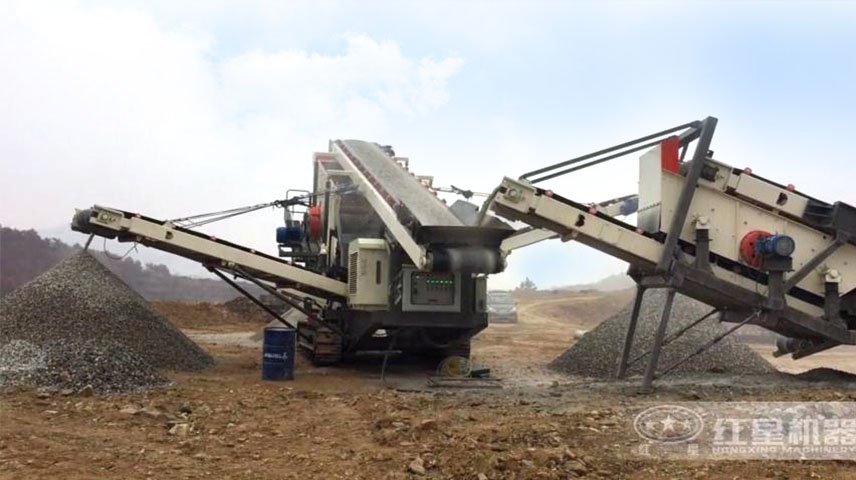 履帶小型移動碎石機客戶現場 履帶小型移動碎石機客戶現場