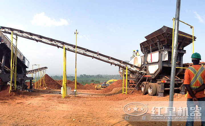 移動式破碎站客戶現場 移動式破碎站客戶現場