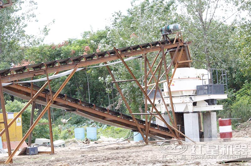 制砂設備作業(yè)現(xiàn)場