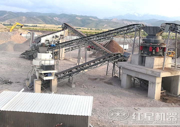 石子打沙現場 石子打沙現場