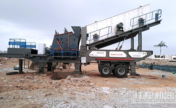 泉州車載移動(dòng)反擊式碎石機(jī)客戶現(xiàn)場(chǎng) 泉州車載移動(dòng)反擊式碎石機(jī)客戶現(xiàn)場(chǎng)