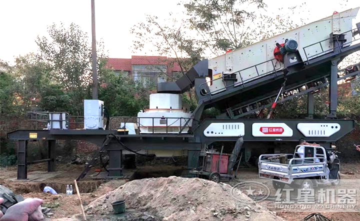 移動制砂機(jī)安裝現(xiàn)場