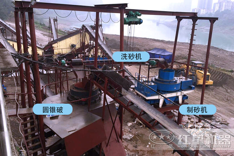 湖南 / 長沙客戶時產100-120噸花崗巖制砂機現場 湖南 / 長沙客戶時產100-120噸花崗巖制砂機現場