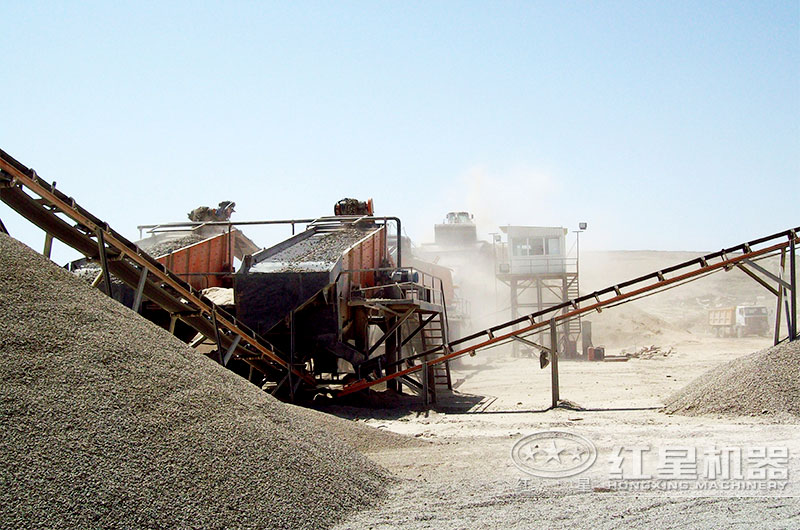礦石制砂現場 礦石制砂現場
